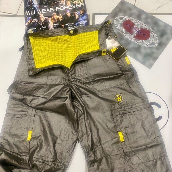 WU WEAR 90’s Vintage Nylon Pants Sz 34 - Picture 3 of 16